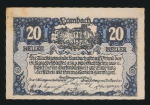 Нотгельды Австрии, 20 геллеров (1920 г.)