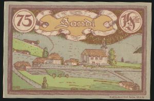 Нотгельды Австрии, 75 геллеров (1920 г.)