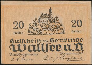 Нотгельды Австрии, 20 геллеров (1920 г.)