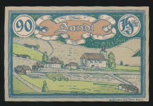 Нотгельды Австрии, 90 геллеров (1920 г.)