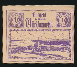 Нотгельды Австрии, 10 геллеров (1920 г.)