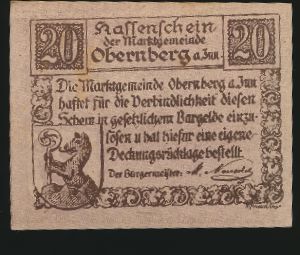Нотгельды Австрии, 20 геллеров (1920 г.)