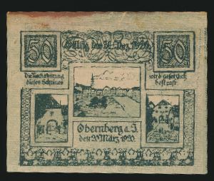Нотгельды Австрии, 50 геллеров (1920 г.)