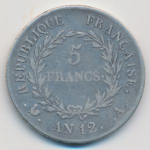 Франция, 5 франков (1803 г.)