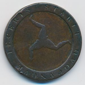 Остров Мэн, 1/2 пенни (1813 г.)