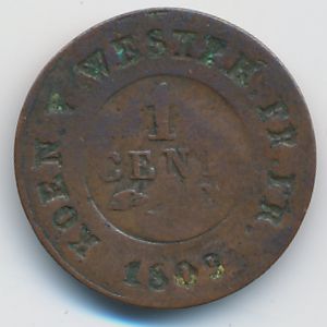 Вестфалия, 1 сентим (1809 г.)