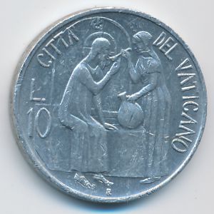 Ватикан, 10 лир (1981 г.)