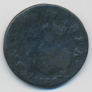Великобритания, 1/2 пенни (1739 г.)