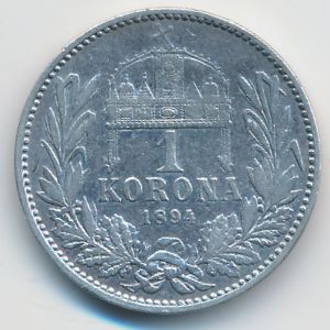 Венгрия, 1 крона (1894 г.)