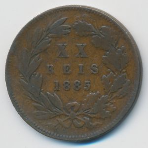 Португалия, 20 рейс (1885 г.)