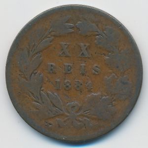 Португалия, 20 рейс (1884 г.)