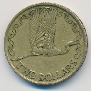 Новая Зеландия, 2 доллара (1991 г.)