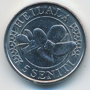Тонга, 5 сенити (2015 г.)