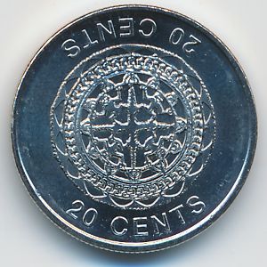 Соломоновы острова, 20 центов (2012 г.)