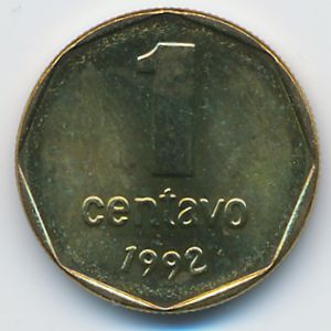 Аргентина, 1 сентаво (1992 г.)
