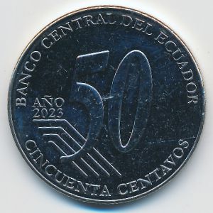 Эквадор, 50 сентаво (2023 г.)