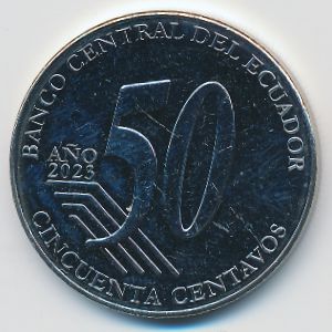 Эквадор, 50 сентаво (2023 г.)