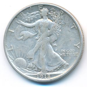 США, 1/2 доллара (1918 г.)