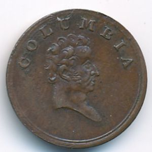 Колумбия, 1 фартинг (1830 г.)