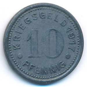 Штеркраде., 10 пфеннигов (1917 г.)