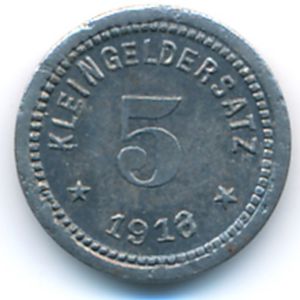Кверфурт., 5 пфеннигов (1918 г.)