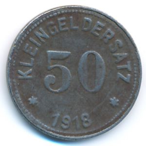 Кверфурт., 50 пфеннигов (1918 г.)