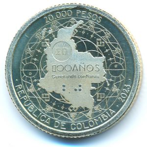 Колумбия, 20000 песо (2023 г.)