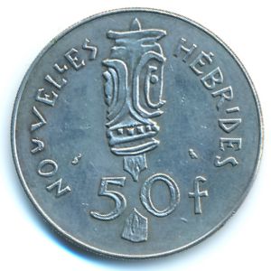 Новые Гебриды, 50 франков (1972 г.)
