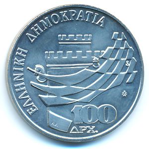 Греция, 100 драхм (1988 г.)