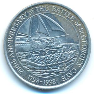 Белиз, 2 доллара (1998 г.)