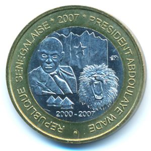 Сенегал., 6000 франков КФА (2007 г.)