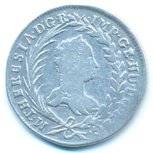 Австрия, 20 крейцеров (1760 г.)
