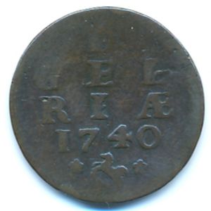 Гелдерланд, 1 дуит (1740 г.)
