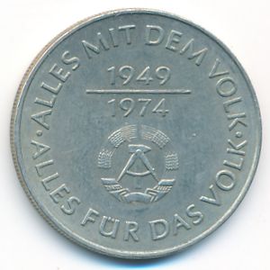 ГДР, 10 марок (1974 г.)