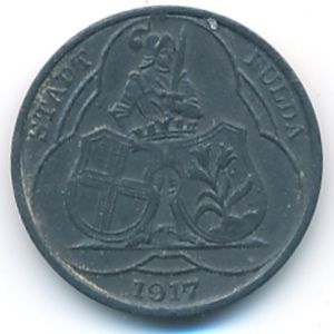 Фульда., 10 пфеннигов (1917 г.)