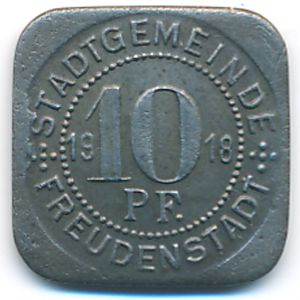 Фройденштадт., 10 пфеннигов (1918 г.)
