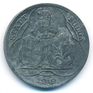 Фульда., 10 пфеннигов (1919 г.)