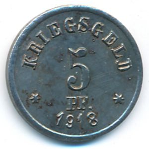 Грюнберг., 10 пфеннигов (1918 г.)