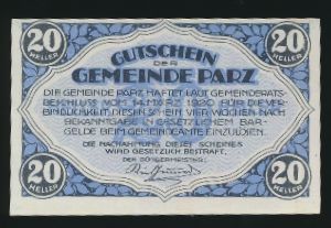 Нотгельды Австрии, 20 геллеров (1920 г.)