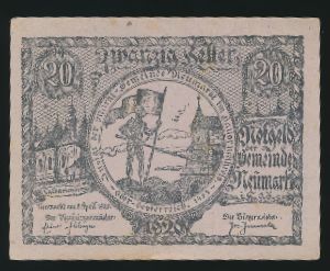 Нотгельды Австрии, 20 геллеров (1920 г.)