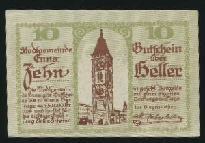 Нотгельды Австрии, 10 геллеров (1920 г.)