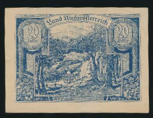 Нотгельды Австрии, 20 геллеров (1920 г.)