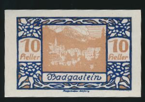 Нотгельды Австрии, 10 геллеров (1920 г.)