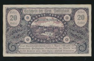 Нотгельды Австрии, 20 геллеров (1920 г.)