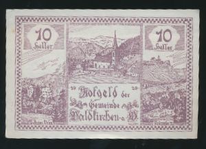 Нотгельды Австрии, 10 геллеров (1920 г.)