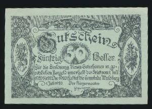 Нотгельды Австрии, 50 геллеров (1920 г.)