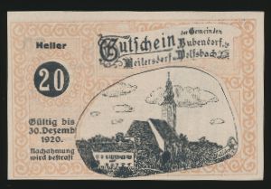Нотгельды Австрии, 20 геллеров (1920 г.)