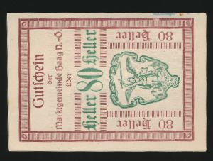 Нотгельды Австрии, 80 геллеров (1920 г.)