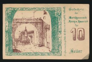 Нотгельды Австрии, 10 геллеров (1920 г.)