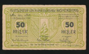 Нотгельды Австрии, 50 геллеров (1920 г.)